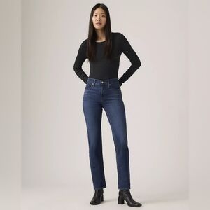Levi's Blue 314 Shaping Straight-Leg Women's Jeans